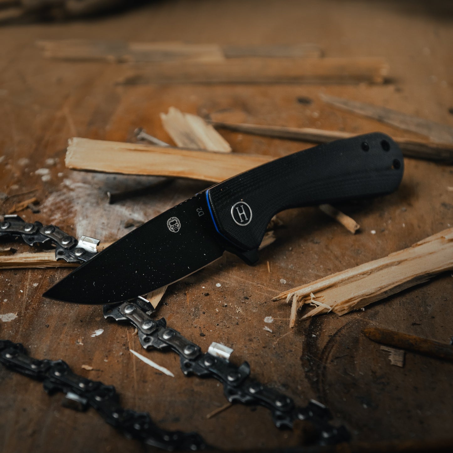 Holtzman's Survival The Peasant Folding Pocket Knife Giftset for Men and Women (Black)