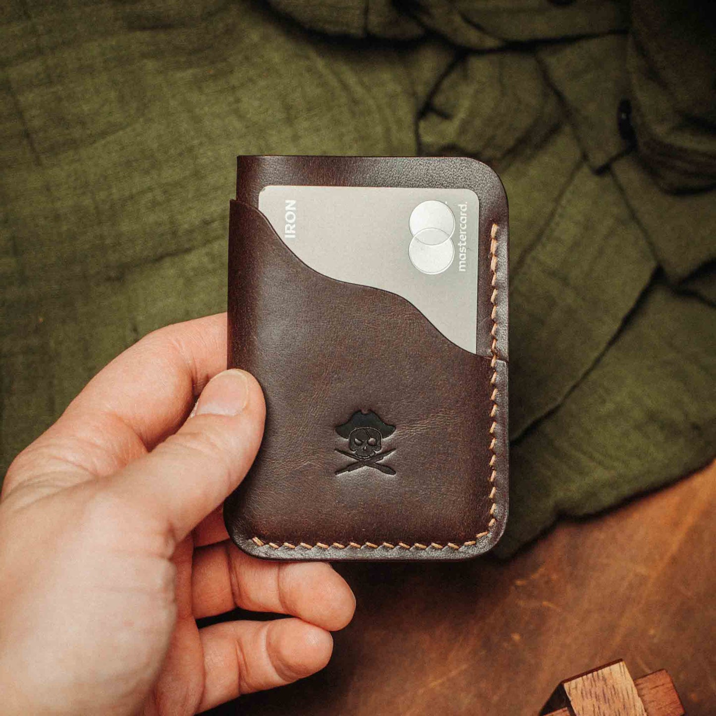 Pirate Goods Slim Card Holder - Venturer v2 | Minimalist Leather Wallet | EDC