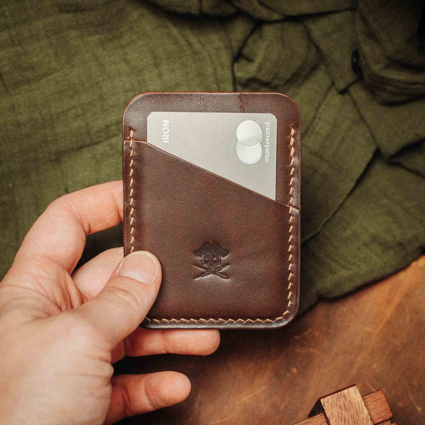 Pirate Goods Slim Leather Wallet - Boatswain v3 | Minimalist Card Holder | EDC