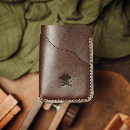 Pirate Goods Slim Card Holder - Venturer v2 | Minimalist Leather Wallet | EDC