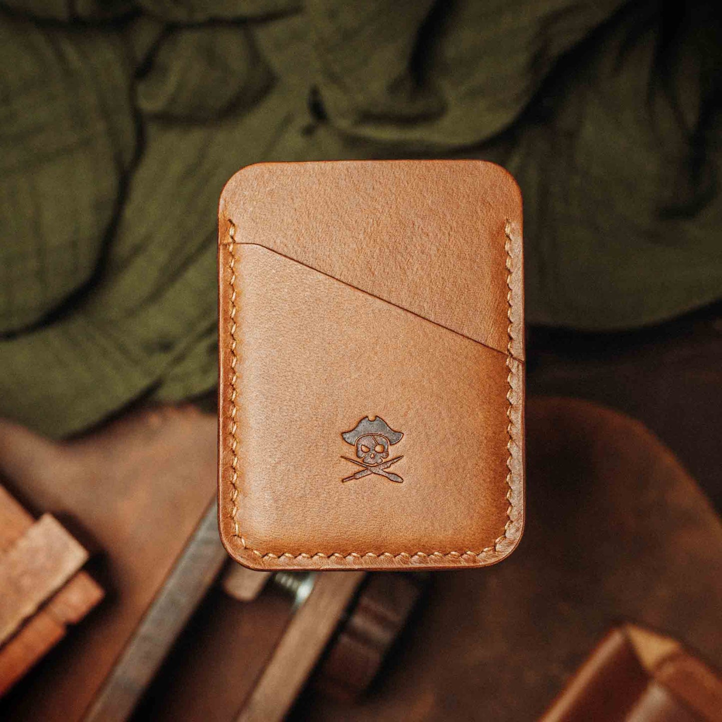 Pirate Goods Slim Leather Wallet - Boatswain v3 | Minimalist Card Holder | EDC