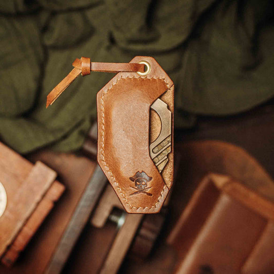 Pirate Goods Pharaoh Bottle Opener Holder - King’s Pocket | Leather Case | Pharaoh Accessory