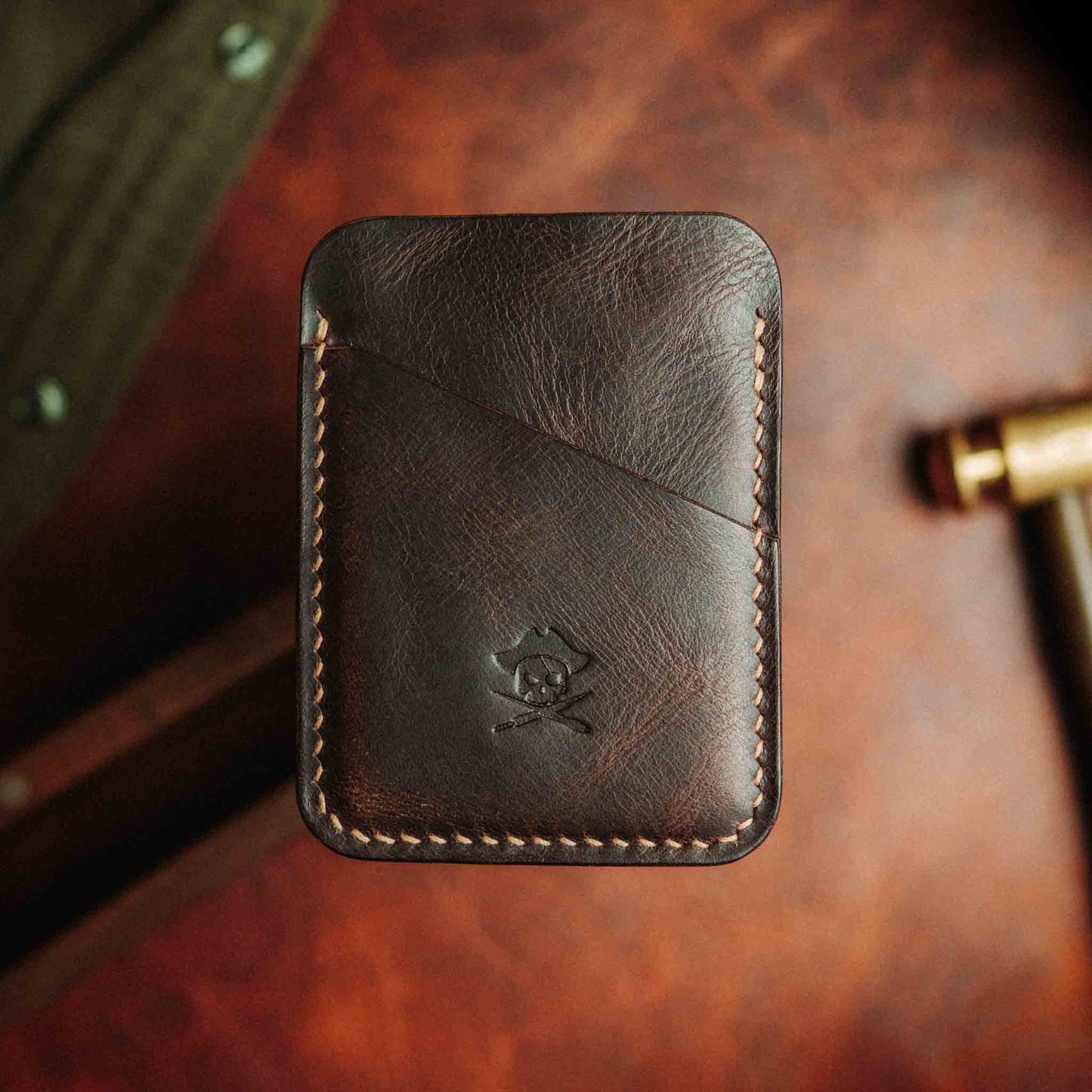Pirate Goods Slim Leather Wallet - Boatswain v3 | Minimalist Card Holder | EDC
