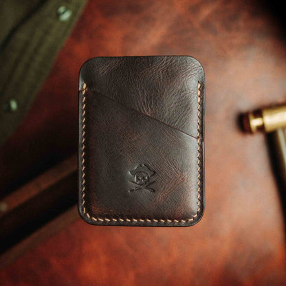 Pirate Goods Slim Leather Wallet - Boatswain v3 | Minimalist Card Holder | EDC