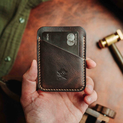 Pirate Goods Slim Leather Wallet - Boatswain v3 | Minimalist Card Holder | EDC