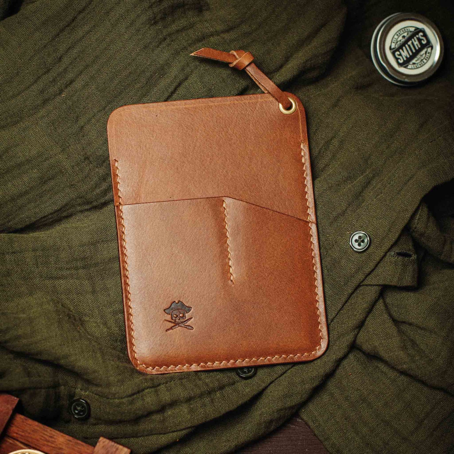 Pirate Goods Large Pocket Organizer - First Mate Fatty | Leather Pocket Carrier | Multi-tool