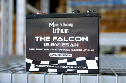 Monster Marine Lithium 12.8V 25AH - "THE FALCON" - MONSTER RACING LITHIUM