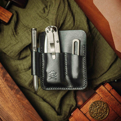 Pirate Goods EDC Pocket Organizer - First Mate | Leather Pocket Carrier