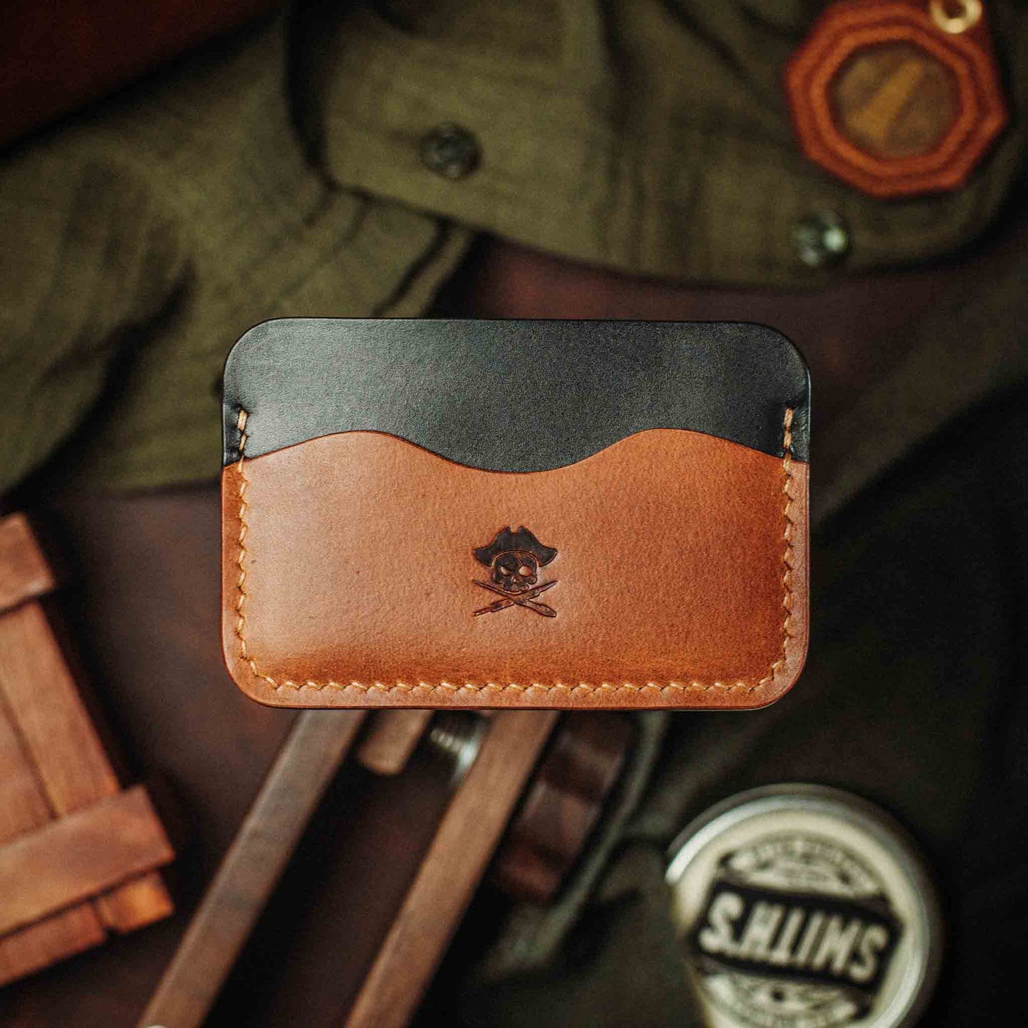 Pirate Goods Minimalist Wallet - Drunken Boatswain v2 | Slim Leather | EDC