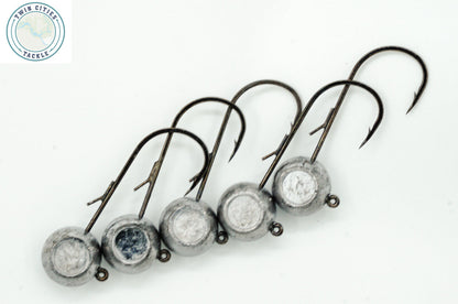 Twin Cities Tackle Prescription Jig Head Larger Sizes 5 pack