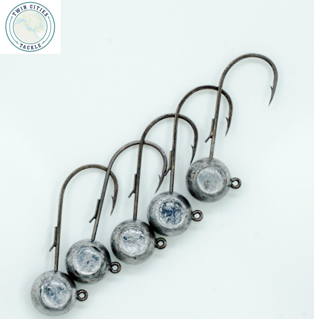 Twin Cities Tackle Prescription Jig Head Larger Sizes 5 pack