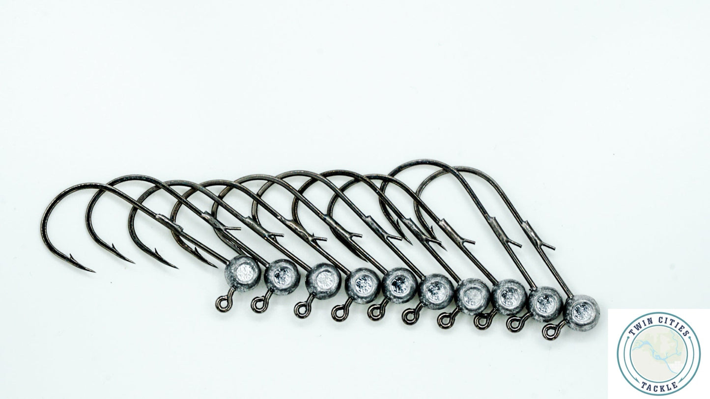 Twin Cities Tackle Prescription Jig Head Smaller Sizes 10 pack