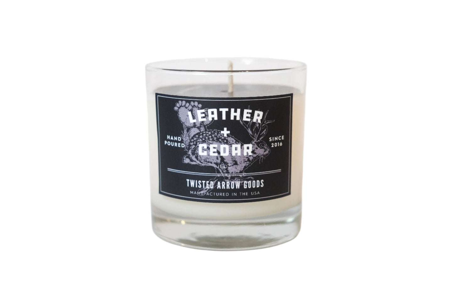Twisted Arrow Goods Leather + Cedar Candle
