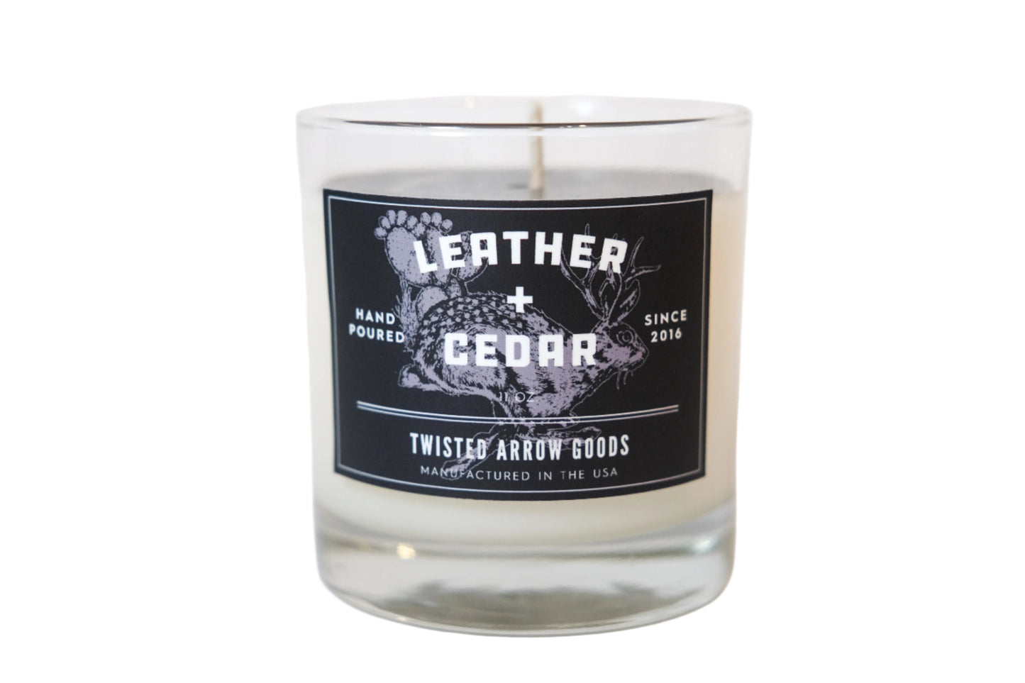 Twisted Arrow Goods Leather + Cedar Candle