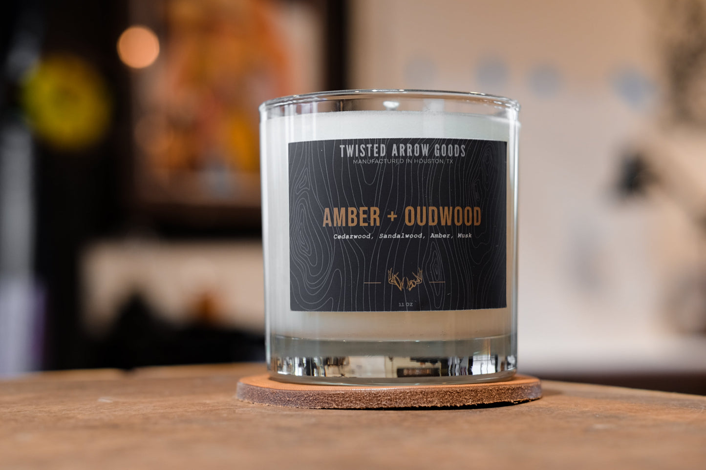 Twisted Arrow Goods Amber & Oudwood Soy Candle