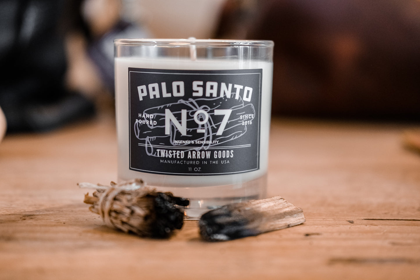 Twisted Arrow Goods Palo Santo No. 7 Soy Candle
