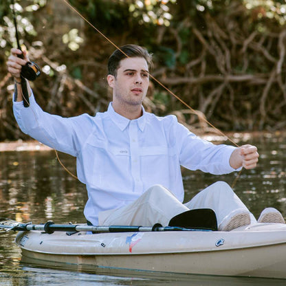 GameGuard White Explorer Shirt | Long Sleeve