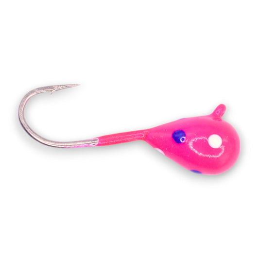 Kenders - Pink White Purple Spot Glow Tungsten Jig