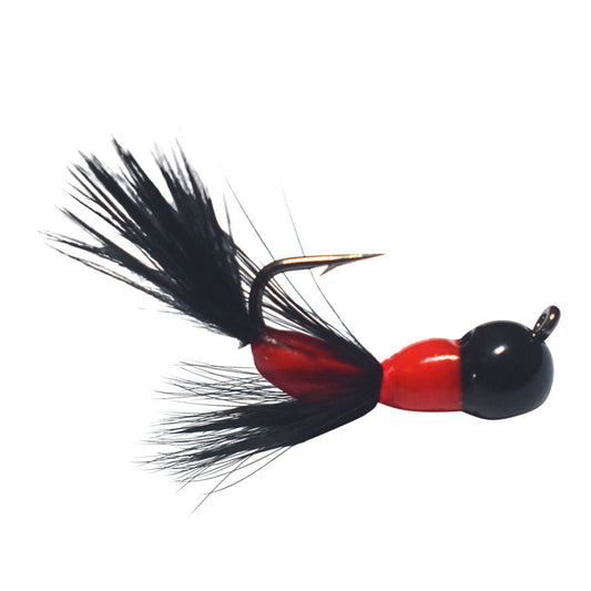 Kenders - Black/Red Tungsten Akua Jig Flare