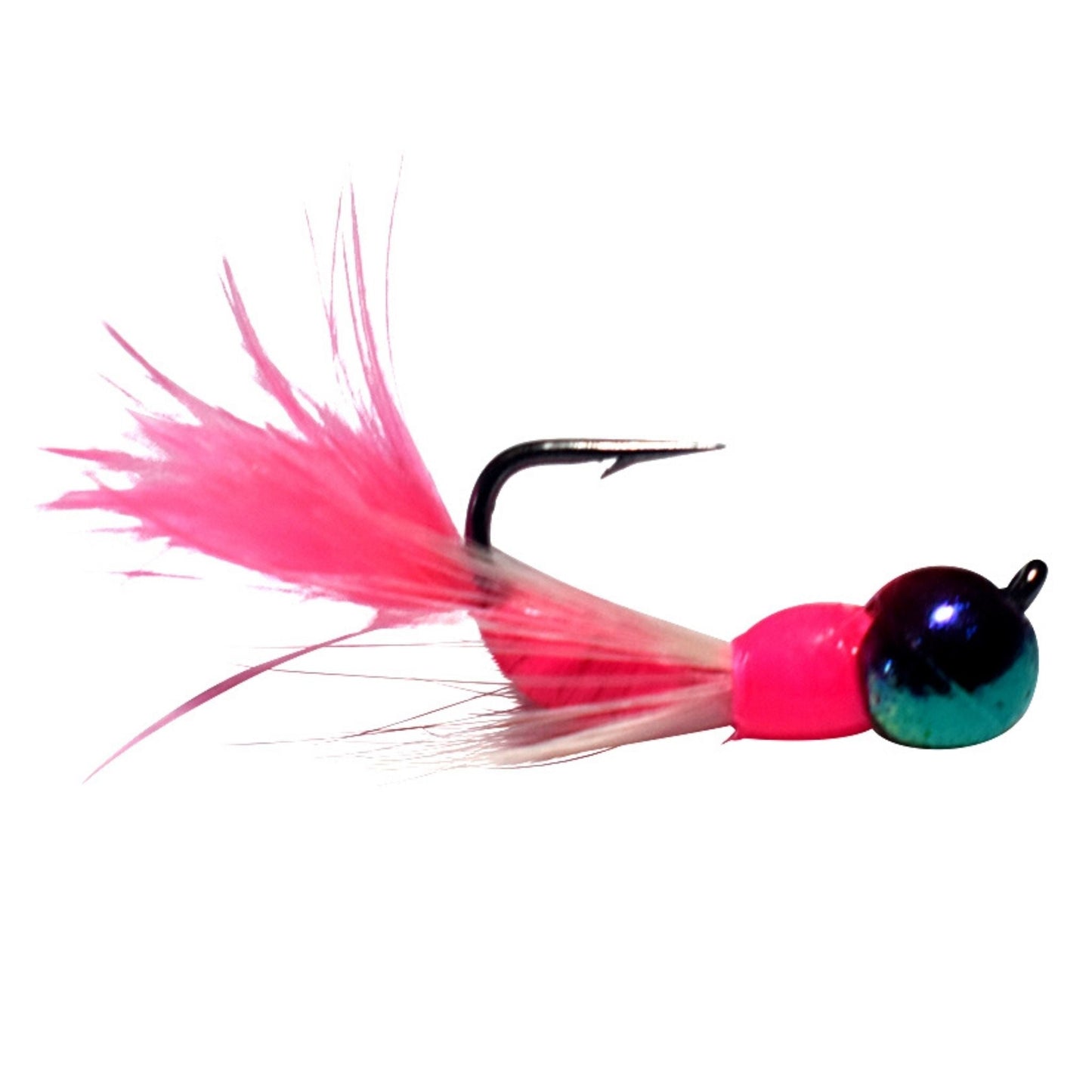 Kenders - Pink/White/Rainbow Metallic Tungsten Akua Jig Flare