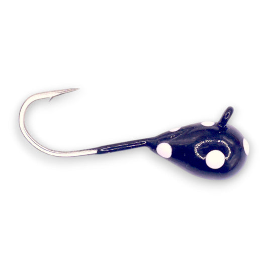 Kenders - Black Glow Spot No Eye Tungsten Jig