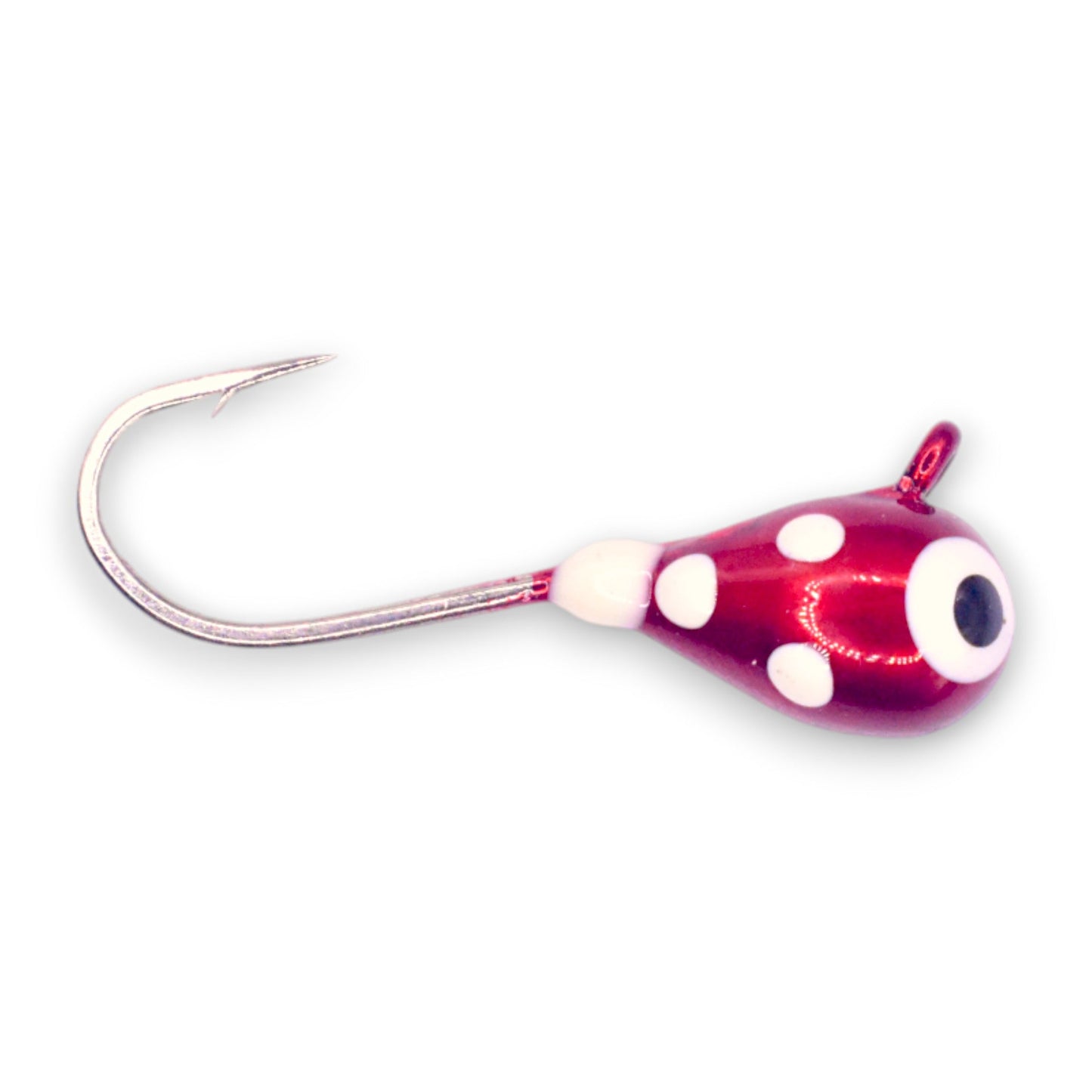 Kenders - Maroon Red Lady Bug Glow Spots Tungsten Jig