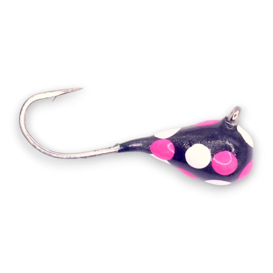 Kenders - Black White Pink Spot Glow Tungsten Jig