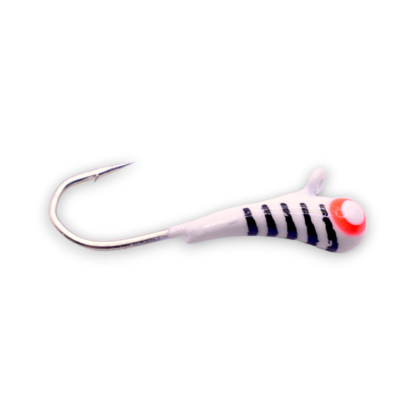 Kenders - White Stripe Glow Tungsten Kanoe Jig