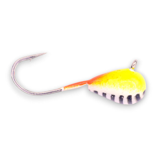 Kenders - Chartreuse Pearl Stripe Glow Tungsten Jig