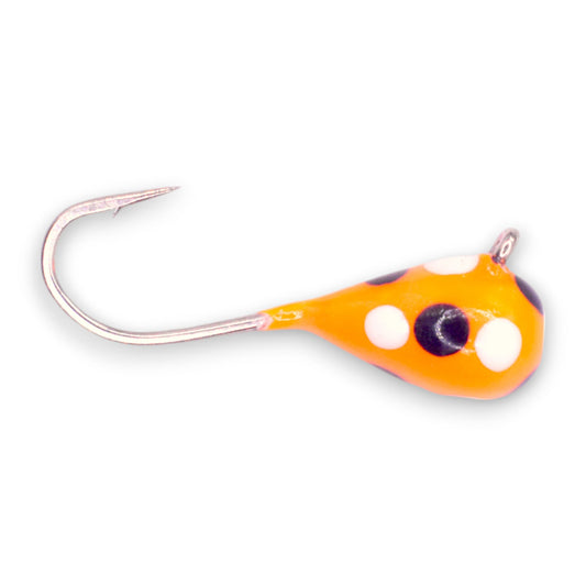 Kenders - Orange White Black Spot Glow Tungsten Jig