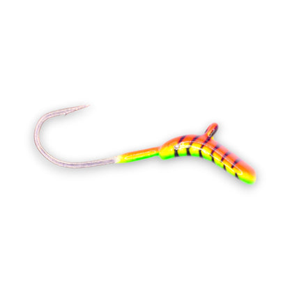 Kenders - Orange Green Stripe Glow Rocker Tungsten Jig