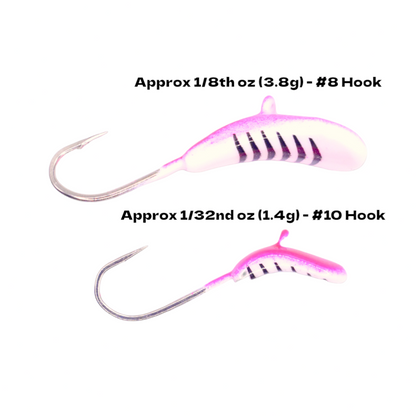 Kenders - Pink Stripe Glow Rocker Tungsten Jig
