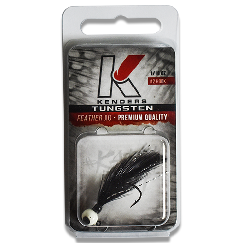 Kenders - Black Tungsten Feather Jig