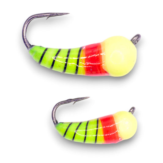 Kenders - Chartreuse Red Tungsten Akua Jig Skud