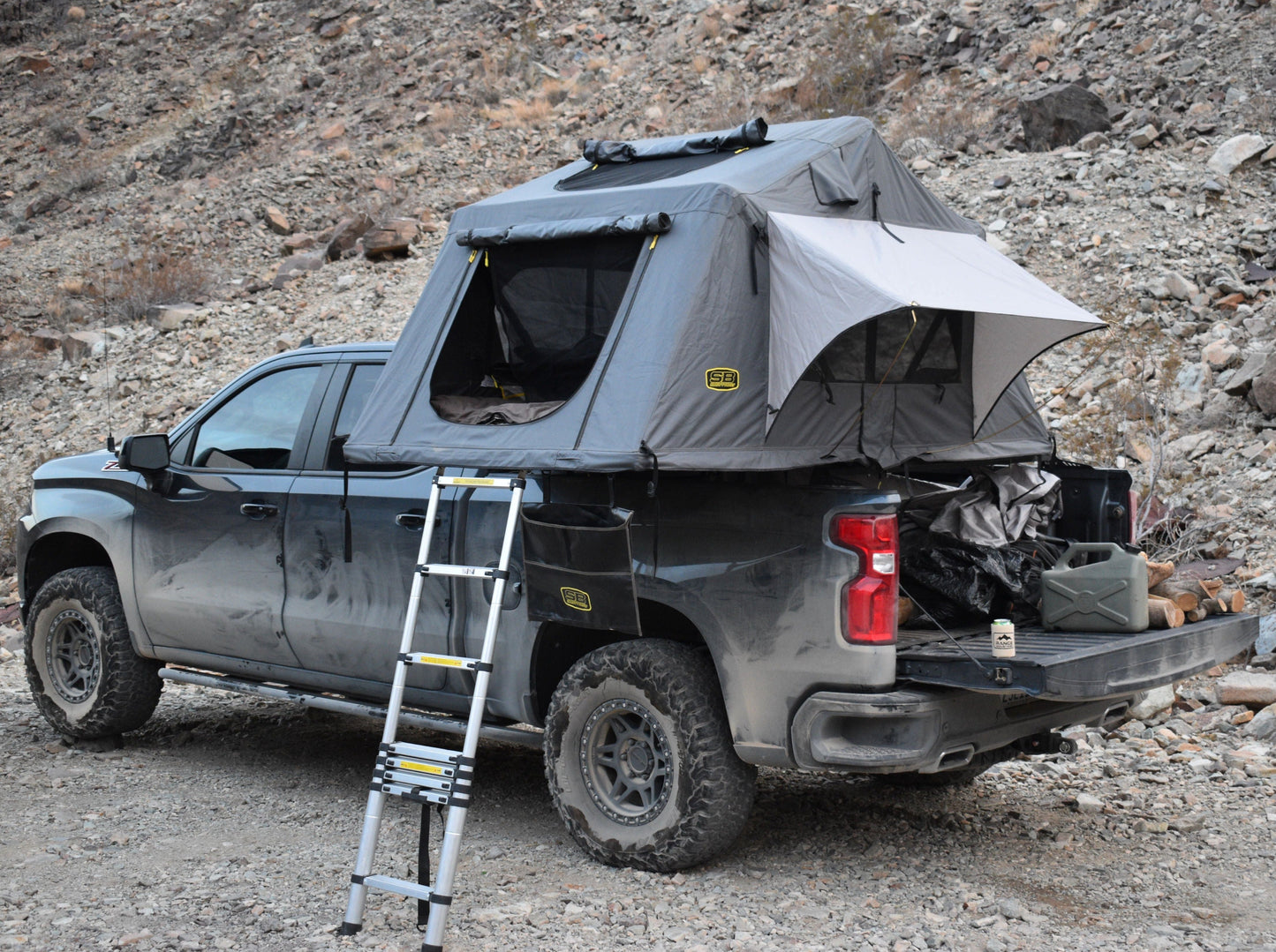 Range Industries 2019+ Silverado/Sierra 1500 Low Profile Tent Rack