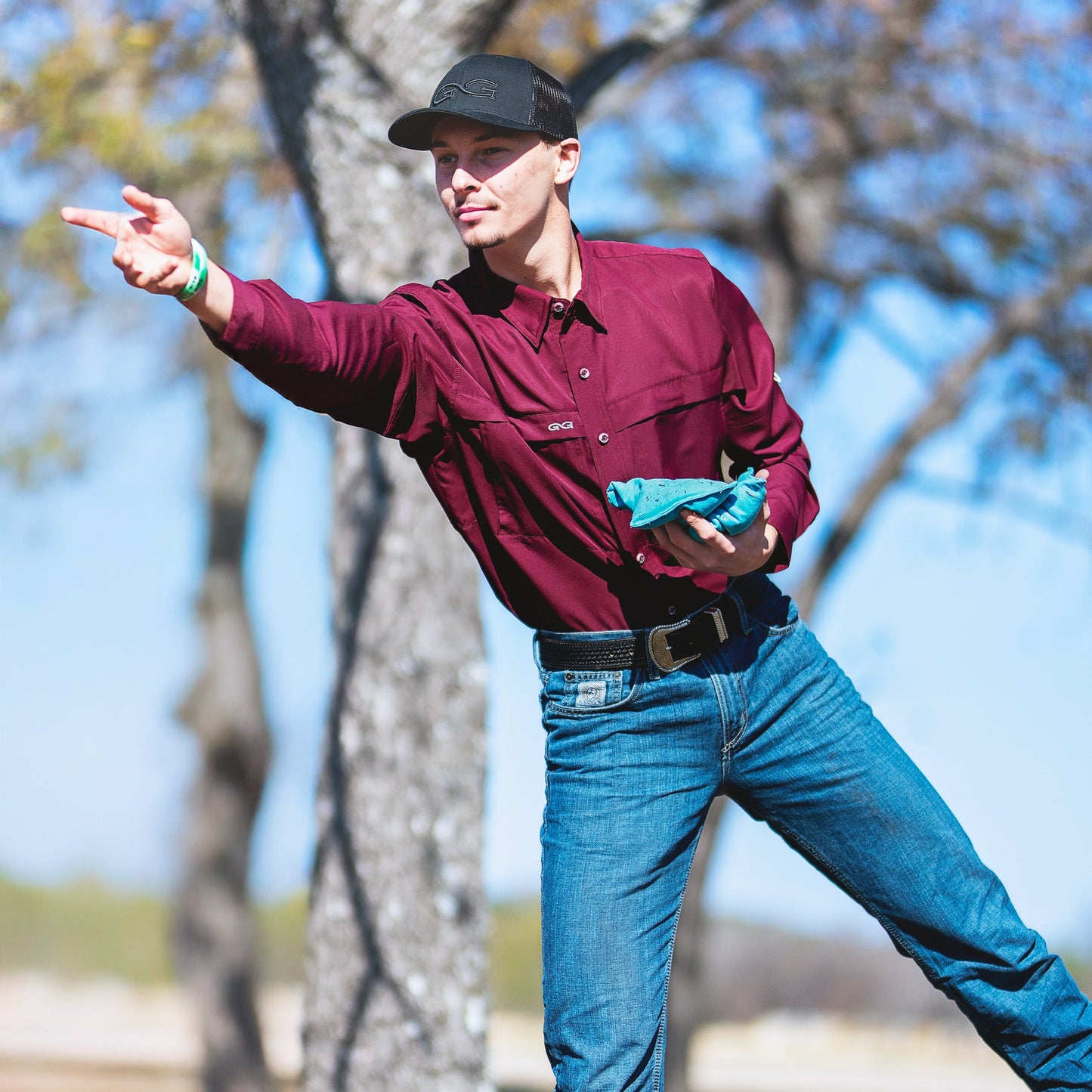 GameGuard Maroon Explorer Shirt | Long Sleeve
