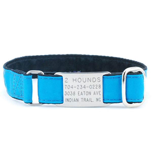 2 Hounds Design 1″ Grosgrain Jingle Free Tag Dog Collar