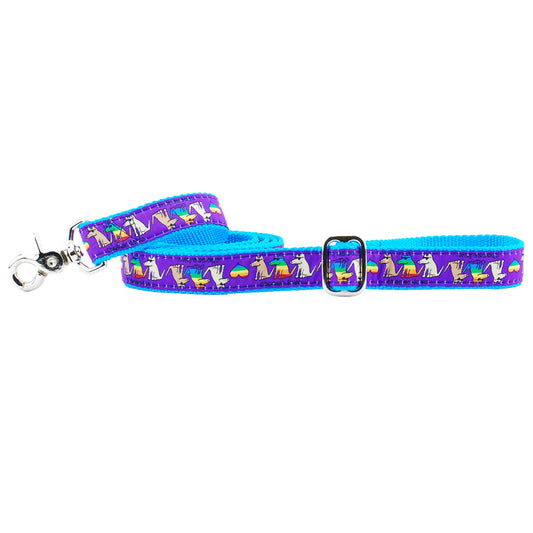 2 Hounds Design 1″ Choose Love Teddy The Dog Ribbon Dog Leash