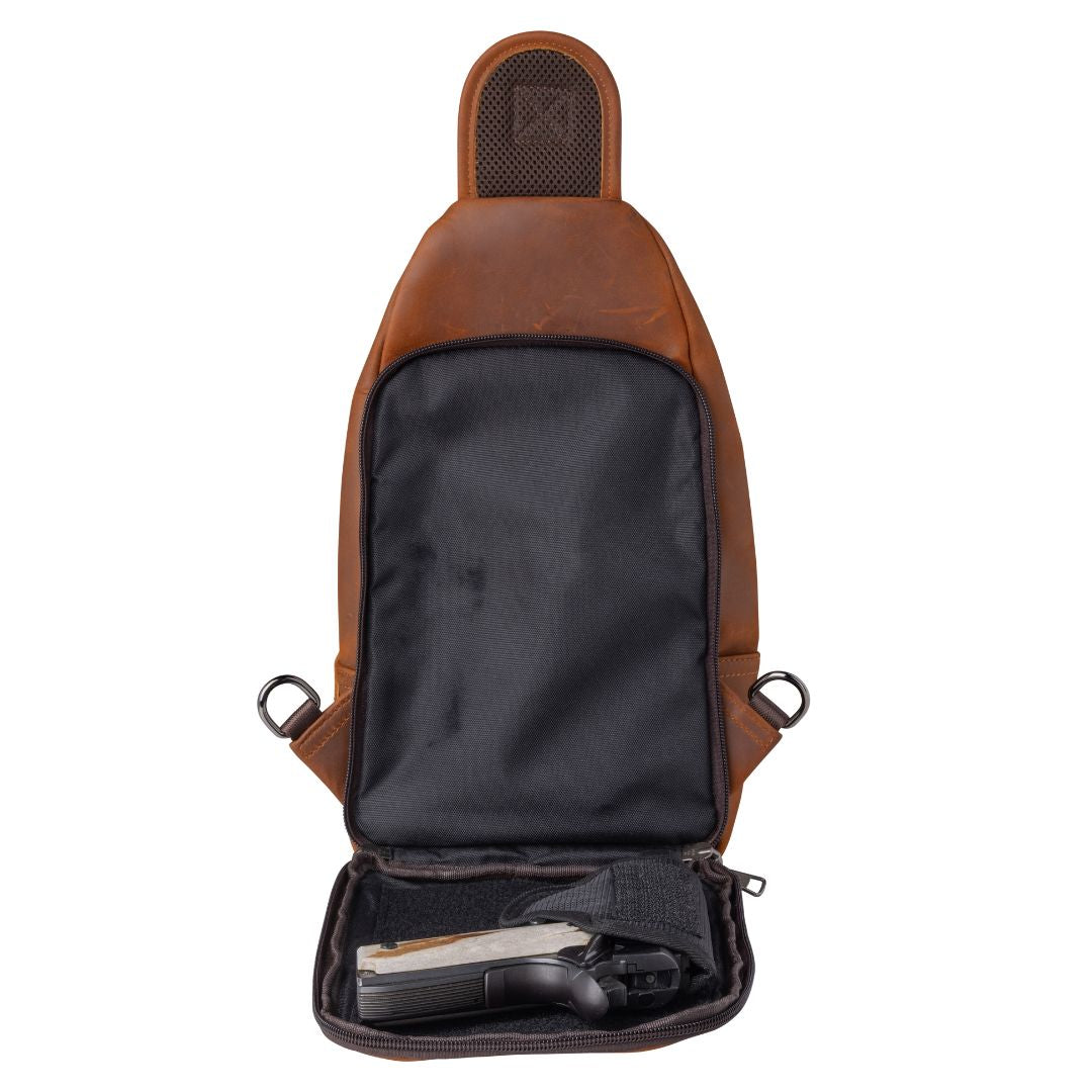 Concealed Carry Xander Leather Sling by Lady Conceal