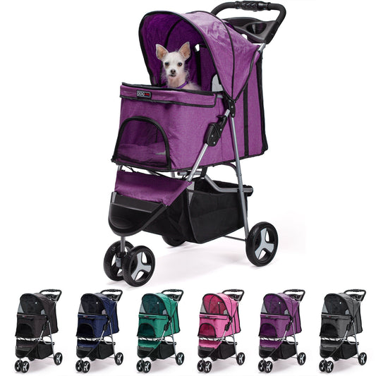 Dogline Casual Pet Stroller with a Removable Cup Holder