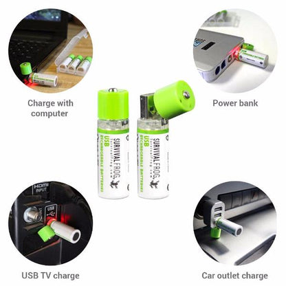 Survival Frog USB Rechargeable AA Batteries