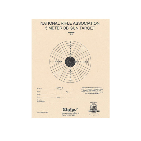 Daisy Official NRA 5-Meter BB Targets