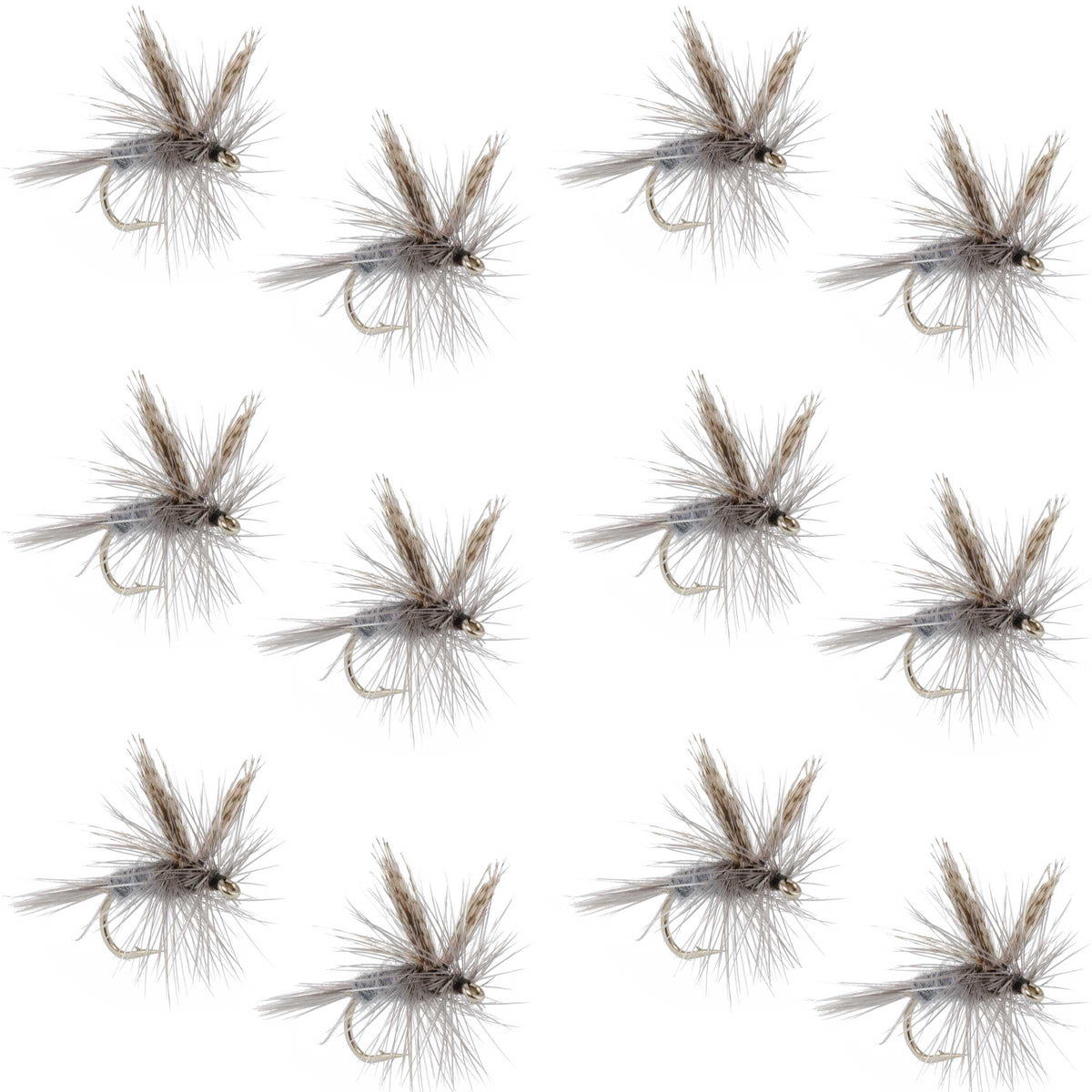 The Fly Fishing Place Dark Hendrickson Classic Dry Fly - 12 Flies Size 18