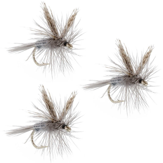 The Fly Fishing Place 3 Pack Dark Hendrickson Classic Dry Fly - Size 18