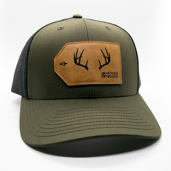 Hooked & Tagged  - Buck Antler Patch Hat