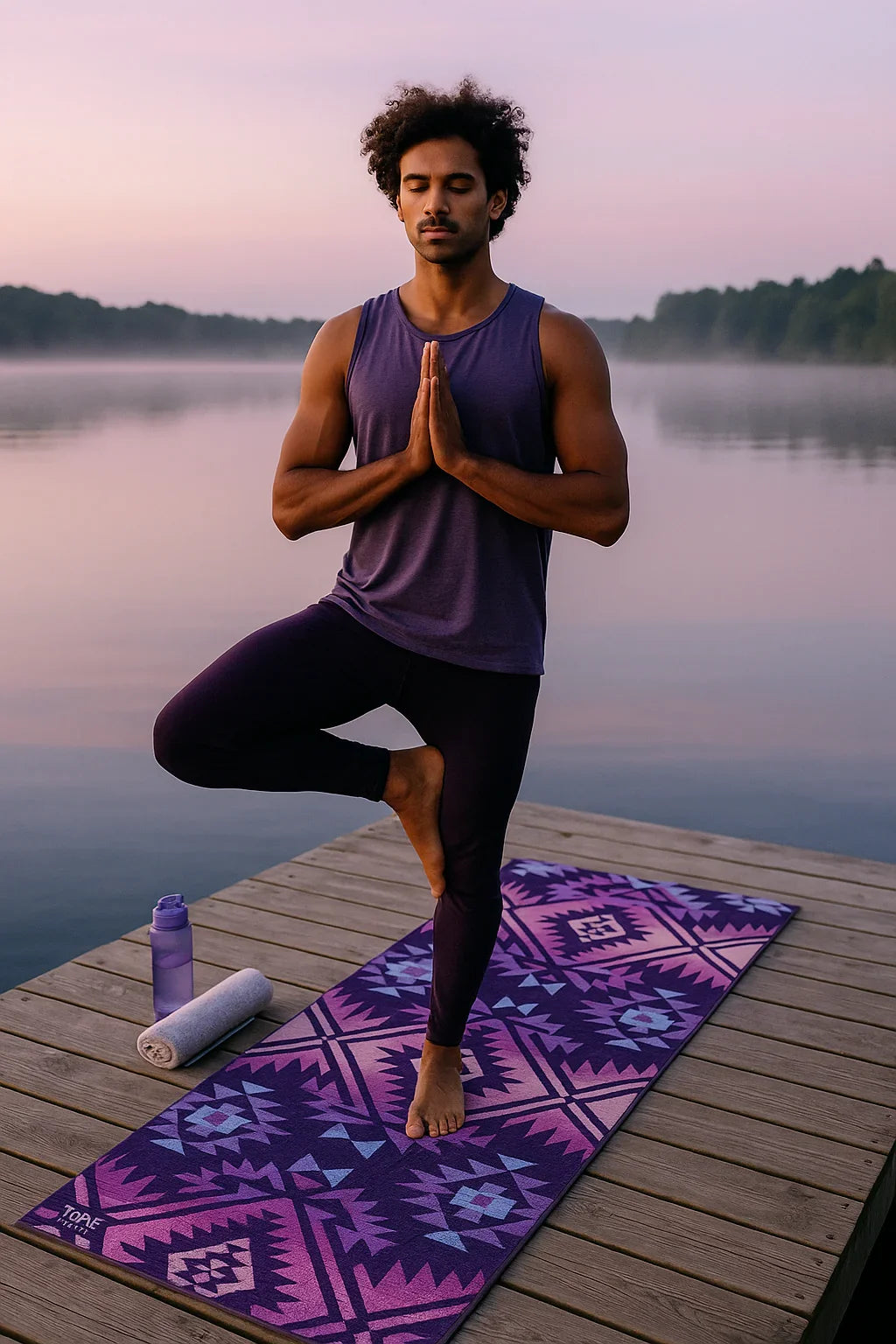Yune Yoga Jerome Midnight Non Slip Mat 6mm