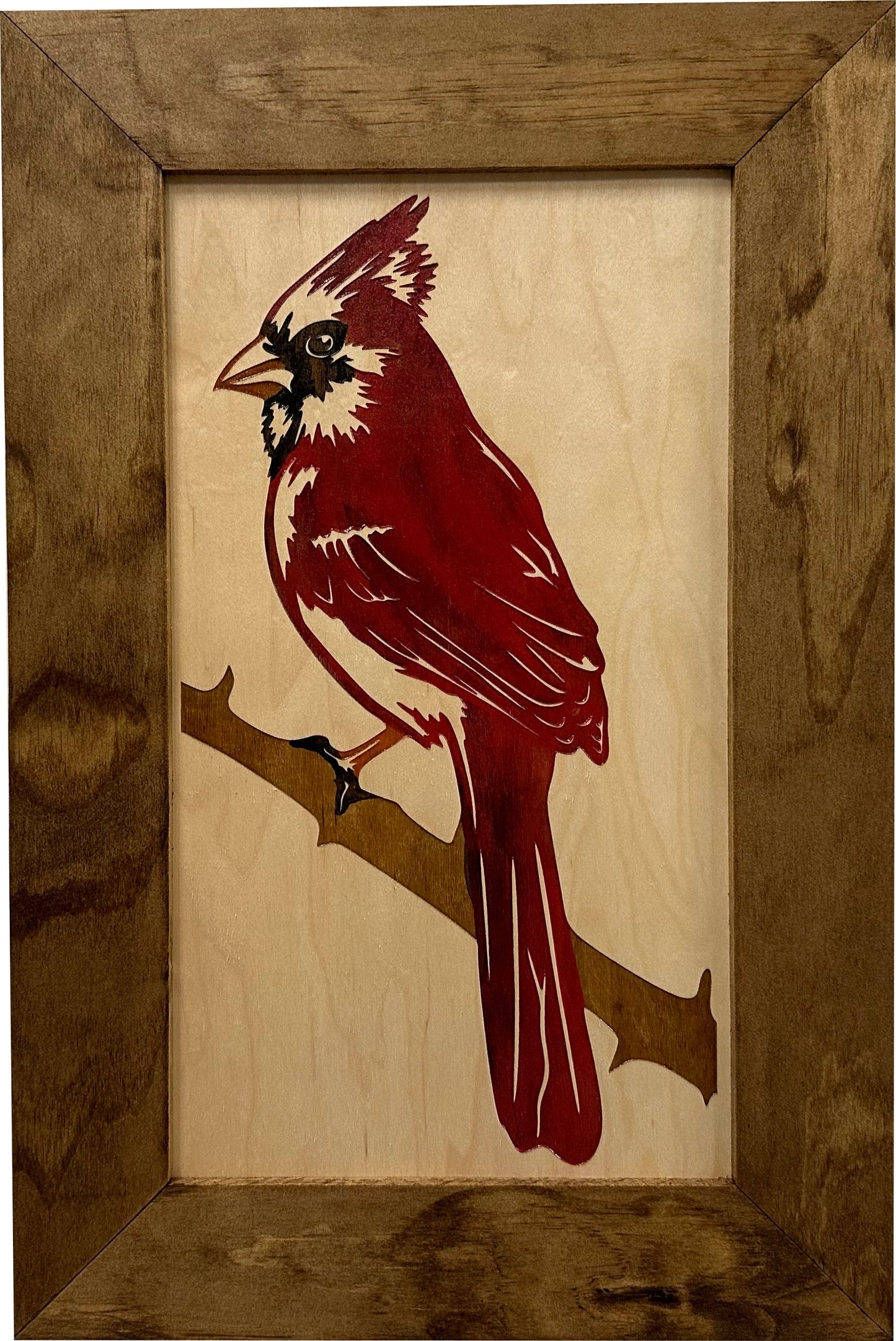 Bellewood Designs - Hidden Gun Cabinet Red Cardinal Bird Wall Art