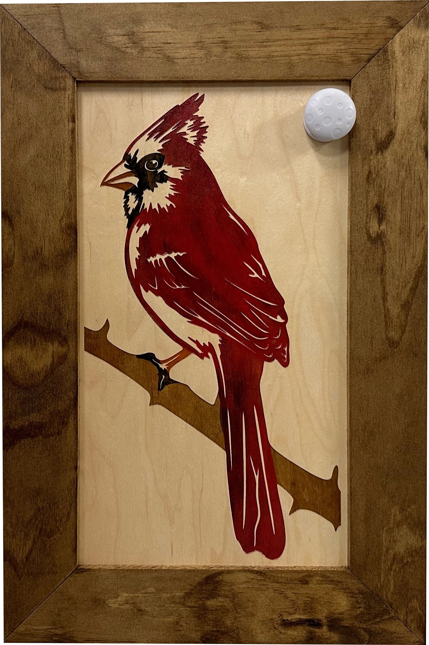 Bellewood Designs - Hidden Gun Cabinet Red Cardinal Bird Wall Art