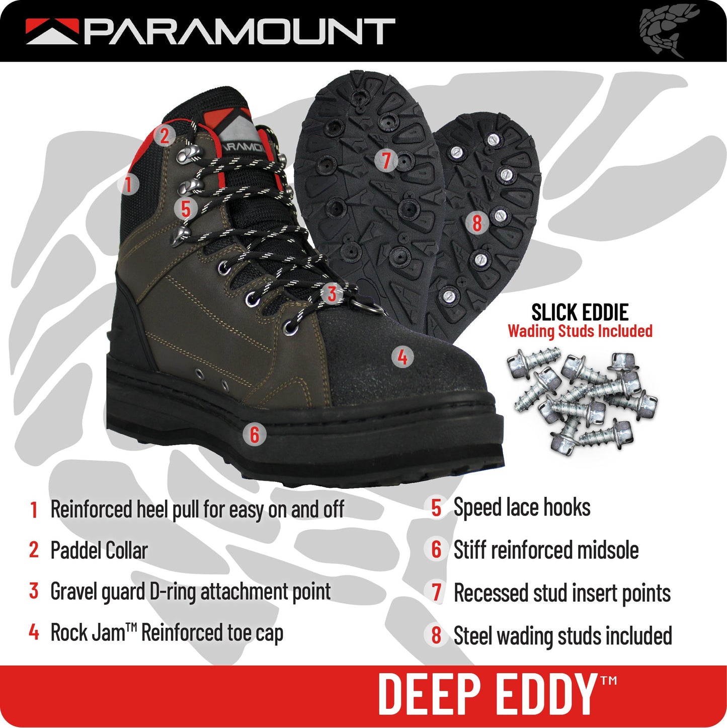 Paramount Outdoors Deep Eddy Cleated Wading Boots