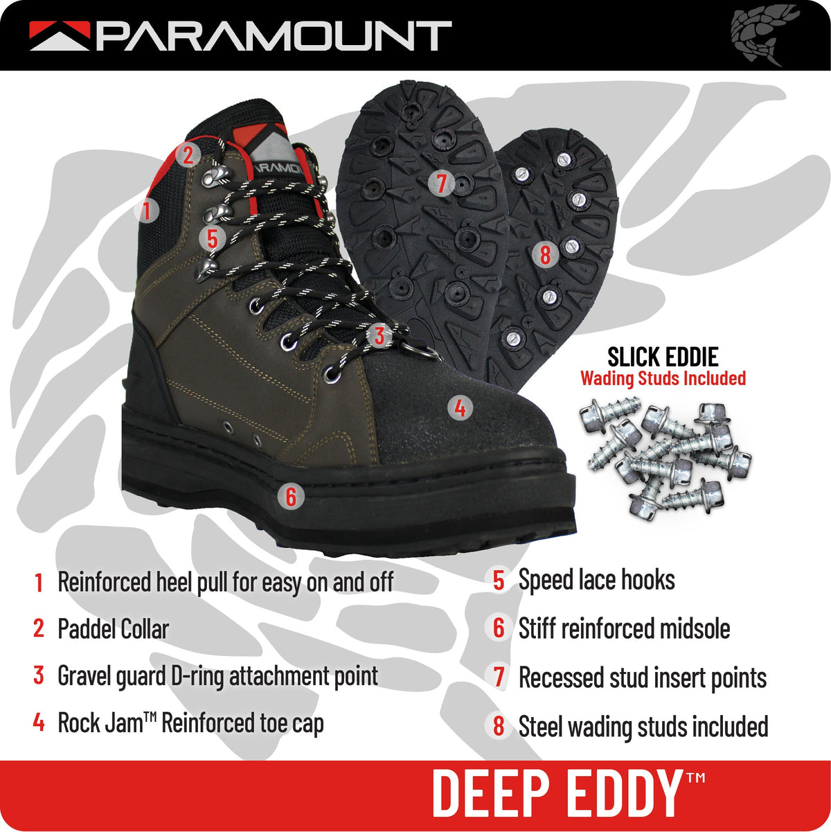 Paramount Outdoors Women's Deep Eddy Cleated Wading Boots